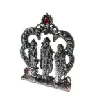 Ram Darbar with Arch - Silver Antique - Stone - 4.5 Inch_2