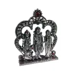 Ram Darbar with Arch - Silver Antique - Stone - 4.5 Inch_3