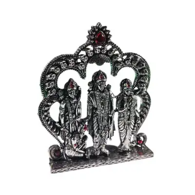 Ram Darbar with Arch – Silver Antique – Stone – 4.5 Inch Ram Darbar with Arch – Silver Antique – Stone – 4.5 Inch