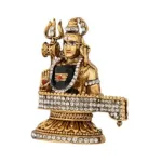 Shivling Shankar - Gold Antique Stone - ST871 - 2.5 Inch_3