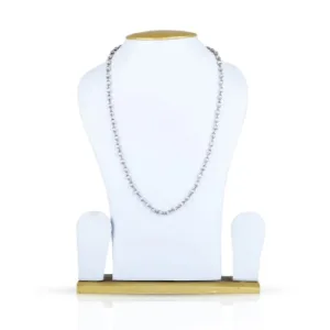 Tulasi Mala White Metal-Gold Cup
