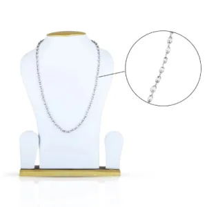 Tulasi Mala White Metal-Gold Cup