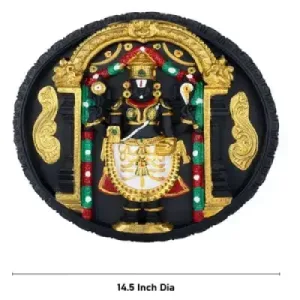 Wall Hanging – Balaji – Round – Plastic – 14.5 Inch Dia