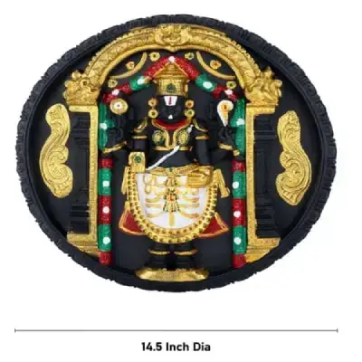 Wall Hanging – Balaji – Round – Plastic – 14.5 Inch Dia Wall Hanging – Balaji – Round – Plastic – 14.5 Inch Dia