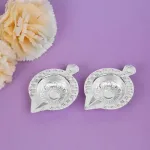 Zinc Alloy Diya Setof2-Silver-WBG1789-2_1