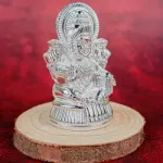 Zinc Alloy Ganesha Idol Silver Finish-WBG1298-1 Zinc Alloy Ganesha Idol Silver Finish-WBG1298-1