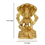 BS Vishnu Sitting Seshnag 3.5 Inch - 270 Gms_4