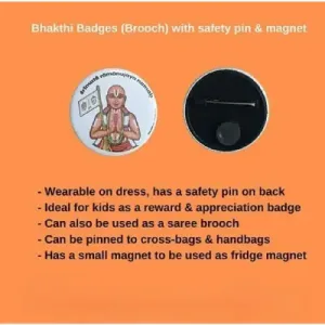 Children Badges (Brooch) with safety pin & magnet