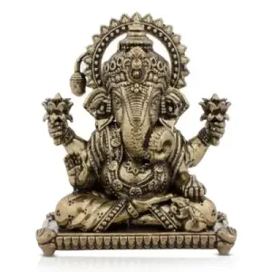 Ganesha Sitting - Brass Spl - 2 Inch - 55 Gms