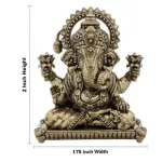 Ganesha Sitting - Brass Spl - 2 Inch - 55 Gms_4