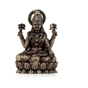 Lakshmi Sitting On Lotus - Brass Spl - 2 x 1.25 Inches - 45 Gms
