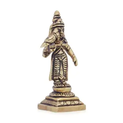 Meenakshi Amman Statue – Brass Idol – 3.5 x 2 Inches – 130 Gms Meenakshi Amman Statue – Brass Idol – 3.5 x 2 Inches – 130 Gms