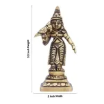 Meenakshi Amman Statue - Brass Idol - 3.5 x 2 Inches - 130 Gms_5