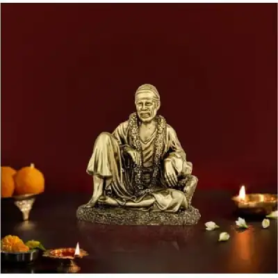 Saibaba Sitting – Brass Idol – 2 x 1.75 Inches – 45 Gms Saibaba Sitting – Brass Idol – 2 x 1.75 Inches – 45 Gms