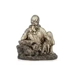 Saibaba Sitting - Brass Idol - 2 x 1.75 Inches - 45 Gms_5