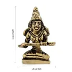 Annapoorani Statue - 1.5 x 1.25 Inches _ Brass Idol - 35 Gms_2