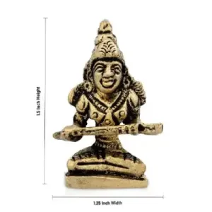 Annapoorani Statue – 1.5 x 1.25 Inches | Brass Idol – 35 Gms