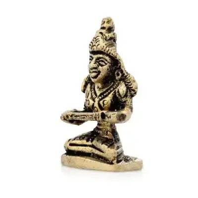 Annapoorani Statue – 1.5 x 1.25 Inches | Brass Idol – 35 Gms Annapoorani Statue – 1.5 x 1.25 Inches | Brass Idol – 35 Gms