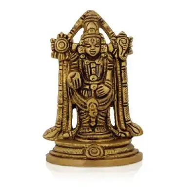 Balaji Murti Standing On Base – 4 x 2.5 Inches | Antique Brass Idol – 475 Gms Balaji Murti Standing On Base – 4 x 2.5 Inches | Antique Brass Idol – 475 Gms
