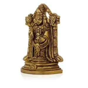 Balaji Murti Standing On Base – 4 x 2.5 Inches | Antique Brass Idol – 475 Gms