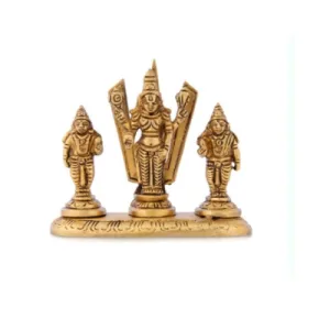 Balaji Sridevi Boodevi With Namam - Brass AF - 3 Inch - 325 Gms