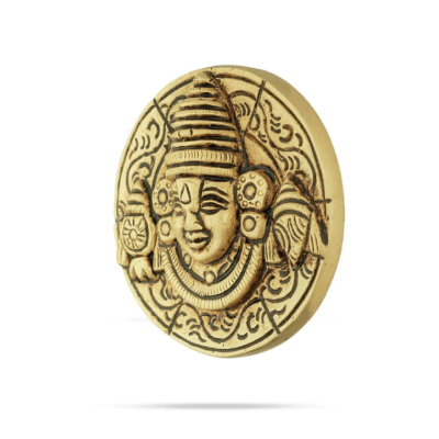 Balaji Wall Hanging – Round – Brass – AF – 2.75 Inch – 160 gms Balaji Wall Hanging – Round – Brass – AF – 2.75 Inch – 160 gms