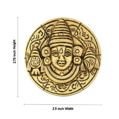 Balaji Wall Hanging – Round – Brass – AF – 2.75 Inch – 160 gms Balaji Wall Hanging – Round – Brass – AF – 2.75 Inch – 160 gms