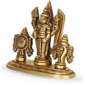 Balaji With Shank Chakra Namam – Brass – AF – 3.5 Inch – 280 Gms