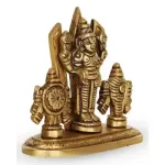 Balaji With Shank Chakra Namam - Brass - AF - 3.5 Inch - 280 Gms_3