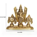 Balaji With Shank Chakra Namam - Brass - AF - 3.5 Inch - 280 Gms_4