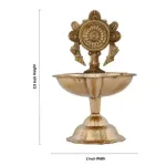 Chakra Lamp - Brass - 3.5 Inch - 125 Gms_4