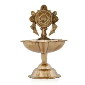 Chakra Lamp No 1 - Brass - 3.5 Inch - 60 Gms
