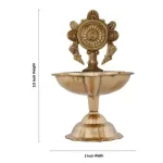 Chakra Lamp No 1 - Brass - 3.5 Inch - 60 Gms_5