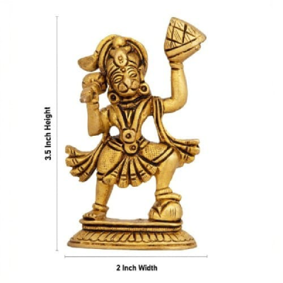 Hanuman Lifting Sanjeevi – Brass AF – 3.5 Inch – 205 Gms Hanuman Lifting Sanjeevi – Brass AF – 3.5 Inch – 205 Gms