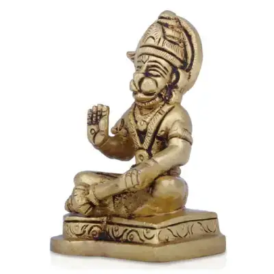 Hanuman Sitting On Base – Brass AF – 3 Inch – 300 Gms Hanuman Sitting On Base – Brass AF – 3 Inch – 300 Gms