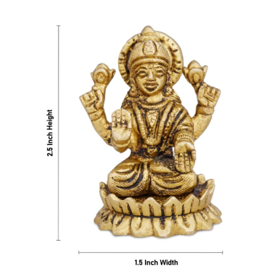 Lakshmi Ganesha Lotus Base – Box – Brass AF – 2.5 Inch – 365 Gms Lakshmi Ganesha Lotus Base – Box – Brass AF – 2.5 Inch – 365 Gms