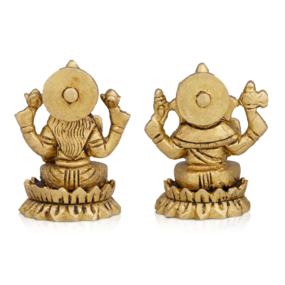 Lakshmi Ganesha Lotus Base – Box – Brass AF – 2.5 Inch – 365 Gms Lakshmi Ganesha Lotus Base – Box – Brass AF – 2.5 Inch – 365 Gms