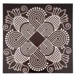Manai - Rangoli Design 1- Square - 6x6 Inch_4