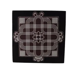 Manai - Rangoli Design 2 - Square - 3 x 3 Inch
