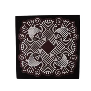 Manai - Rangoli Design 4 - Square - 5x5 Inch