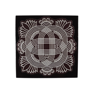 Manai � Rangoli Design 3 � Square � 4�4 Inch Manai � Rangoli Design 3 � Square � 4�4 Inch