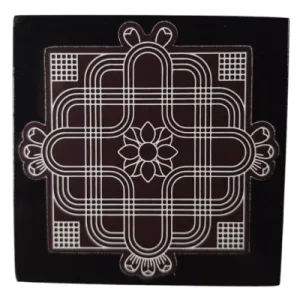 Manai ï¿½ Rangoli Design 1ï¿½ Square ï¿½ 4ï¿½4 Inch