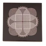 Manai � Rangoli Design 3 � Square � 4�4 Inch Manai � Rangoli Design 3 � Square � 4�4 Inch