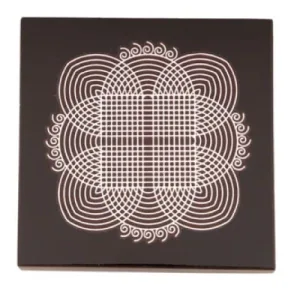 Manai ï¿½ Rangoli Design 2ï¿½ Square ï¿½ 4ï¿½4 Inch
