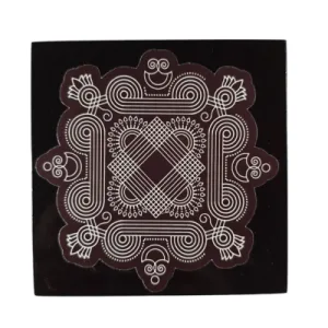 Manai ï¿½ Rangoli Design 4 ï¿½ Square ï¿½ 4ï¿½4 Inch