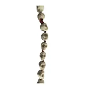 Mund-Skeleton Mala White 51 Beads â€“ 12 mm