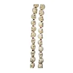 Mund-Skeleton Mala White Small 54 Beads â€“ 10 mm_2