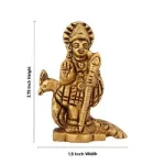 Murugan Statue With Base - 2.75 x 1.5 Inches _ Brass Idol - 0.070 Kgs_4