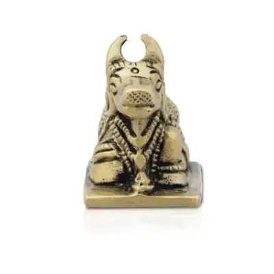 Nandi Statue – 1.5 x 2 Inches – Antique Brass Idol (0.110 Kgs) Nandi Statue – 1.5 x 2 Inches – Antique Brass Idol (0.110 Kgs)