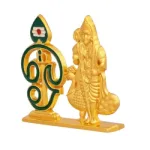 Om Vel With Murugar Idol - Single Base - Zinc - Enamel - GP - 2 Inch - 35 Gms_3